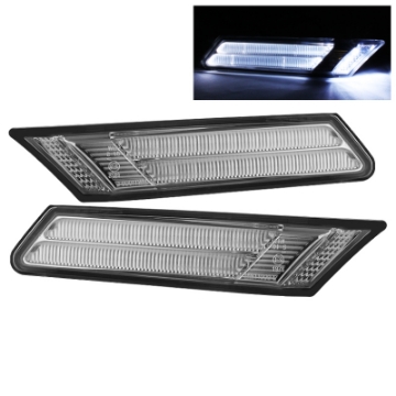 Picture of xTune Porsche 911 997 05-07 Clear LED Bumper Lights Chrome SML-ON-P99705-CLED-C