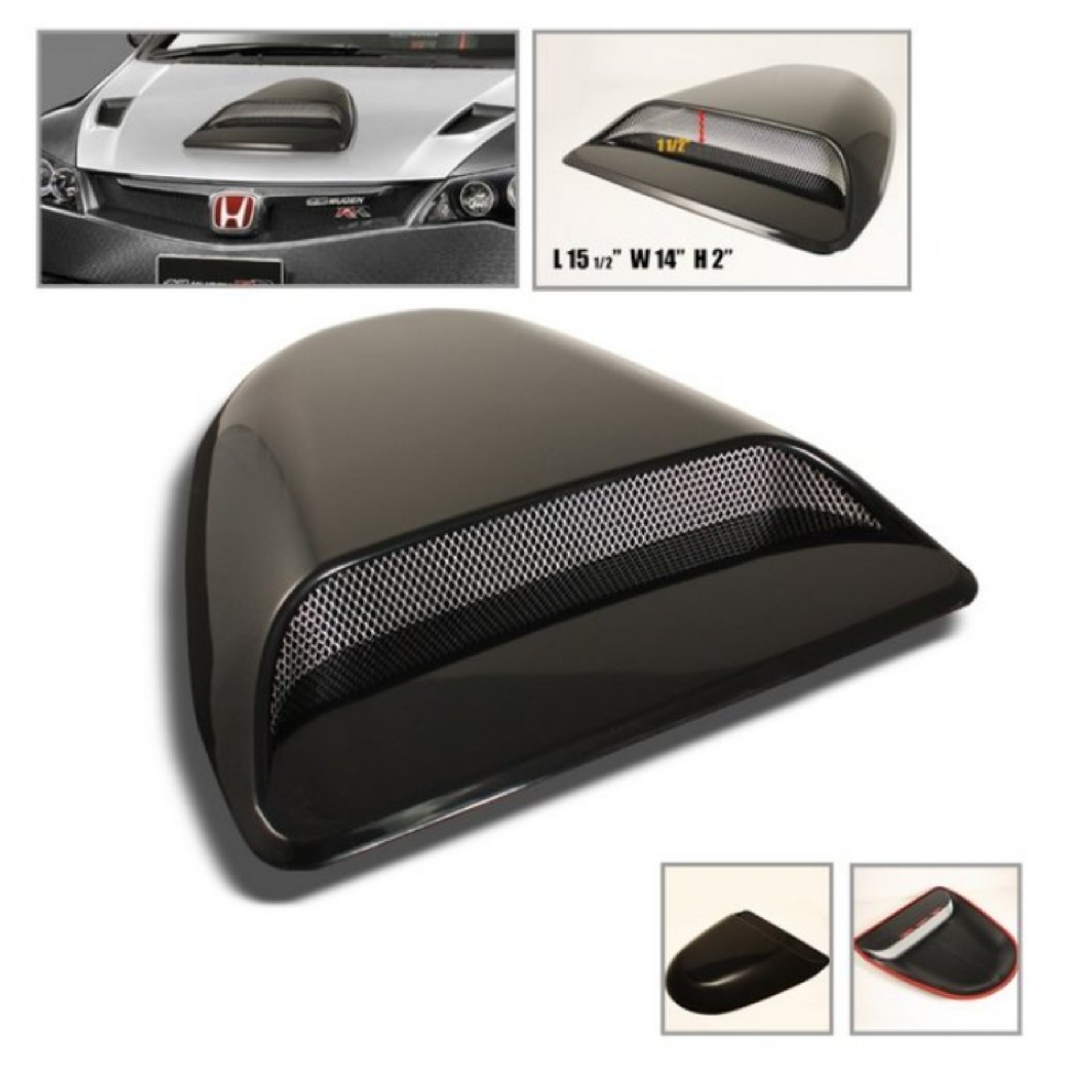 Picture of Xtune Air Flow Hoop Scoop  Evo Style  Black HS-973B