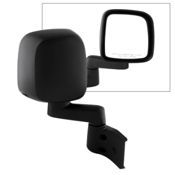 Picture of Xtune Jeep Wrangler 03-06 OE Mirror Black Manual Right MIR-25008-221-M-R