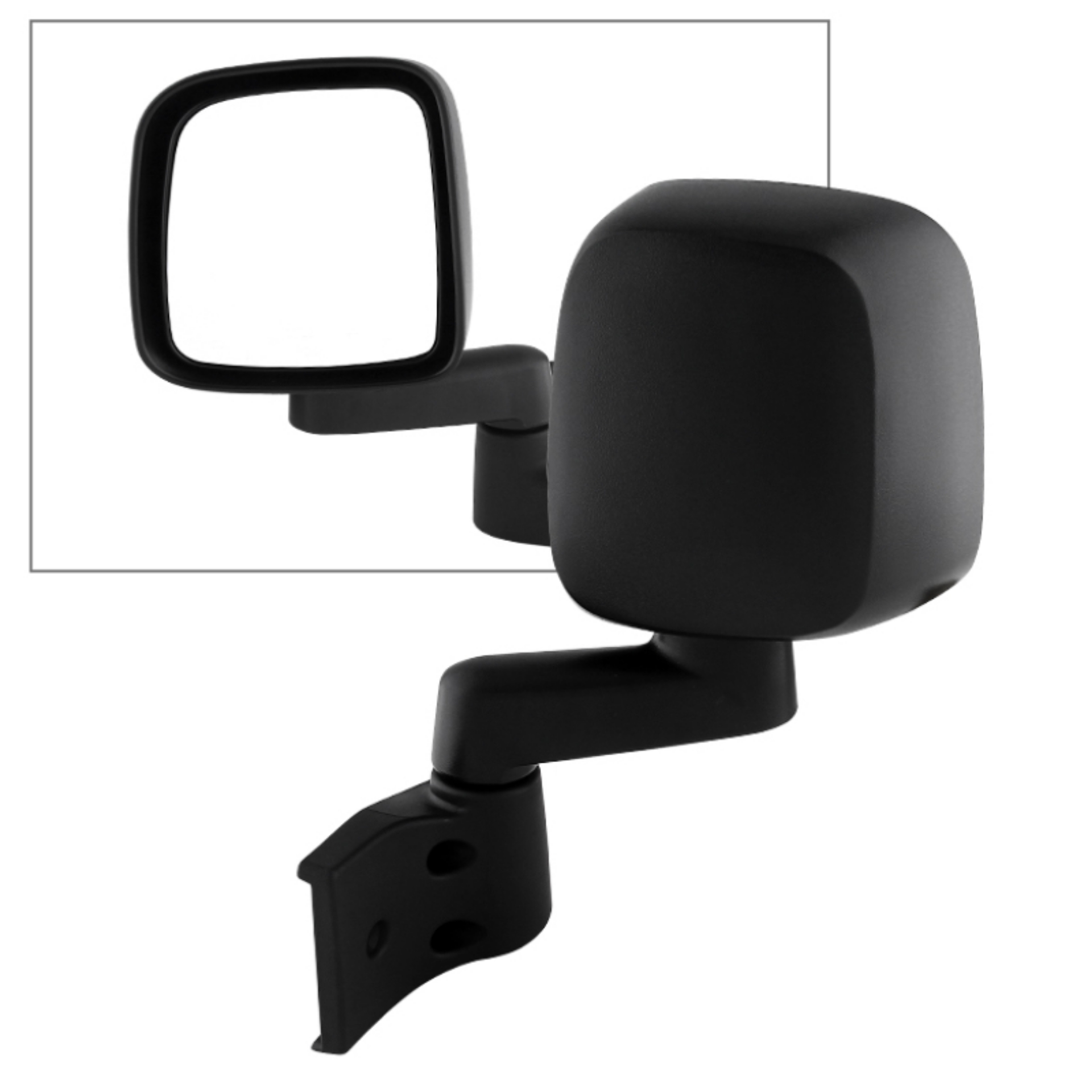 Picture of Xtune Jeep Wrangler 03-06 OE Mirror Black Manual Left MIR-25008-222-M-L