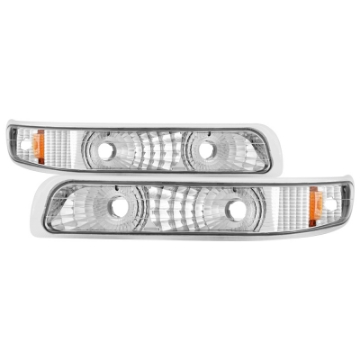 Picture of xTune Chevy Silverado 99-02 - Chevy Suburban-Tahoe 00-06 Amber Bumper Lights Euro CBL-JH-CS99-AM-E