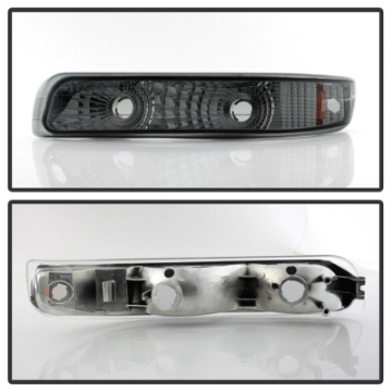 Picture of xTune Chevy Silverado 99-02 Amber Reflector Bumper Lights Smoke CBL-JH-CS99-AM-SM