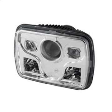 Picture of Xtune Rectangular SeaLED Beam 7X6 Inch LED Headlights  High-Low Beam  Chrome PRO-JH-7X6LED-HL-C