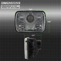 Picture of Xtune Rectangular SeaLED Beam 7X6 Inch LED Headlights  High-Low Beam  Black PRO-JH-7X6LED-HL-BK