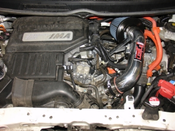 Picture of Injen 06-11 Honda Civic Hybrid 1-3L 4 cyl Polished Dyno-Tuned Air Intake w- Web Nano-Fiber Filter