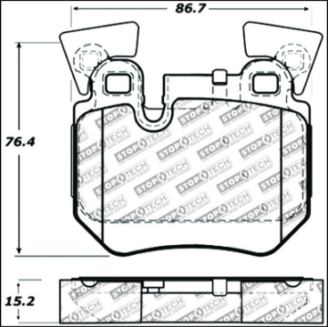 Picture of StopTech Performance 08-09 BMW 128i-135i Coupe Rear Brake Pads