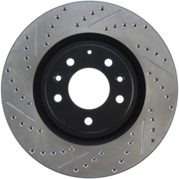 Picture of StopTech 04-09 Mazda RX-8 Slotted & Drilled Right Front Rotor