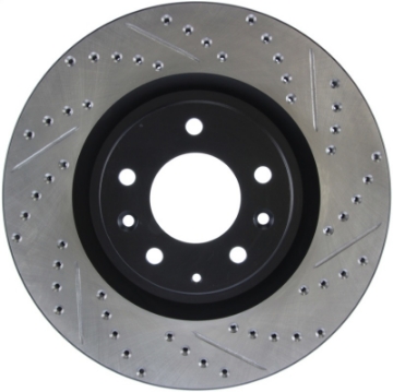 Picture of StopTech 04-09 Mazda RX-8 Slotted & Drilled Left Front Rotor
