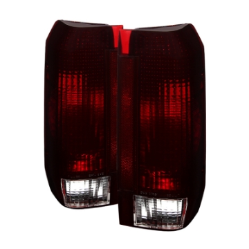 Picture of xTune Ford Bronco F150 F250 F350 F450 92-96 OE Style Tail Lights Red Smoked ALT-JH-FB92-OE-RSM