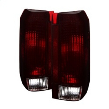 Picture of xTune Ford Bronco F150 F250 F350 F450 92-96 OE Style Tail Lights Red Smoked ALT-JH-FB92-OE-RSM