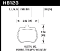 Picture of Hawk 66-79 MG Midget - 75-80 Triumph TR7 Blue 9012 Front Race Brake Pads