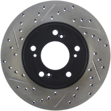 Picture of StopTech 97-01 Acura Integra Type R - 97-01 Honda CR-V Slotted & Drilled Right Front Rotor