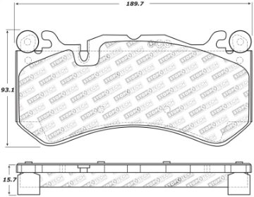 Picture of StopTech Mercedes Benz Front Performance Brake Pads