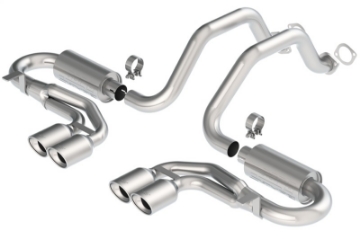 Picture of Borla 97-04 Corvette Coupe-Conv-Hatchback 5-7L 8cyl 4spd-6spd RWD Classic S-Typein Cat-Back Exhaust