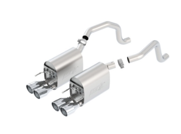 Picture of Borla 09-12 Corvette Coupe-Conv 6-2L 8cyl 6spd RWD inS-Type IIin Exhaust rear section only
