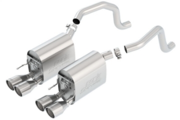Picture of Borla 09-12 Corvette Coupe-Conv 6-2L 8cyl 6spd RWD inS-Type IIin Exhaust rear section only