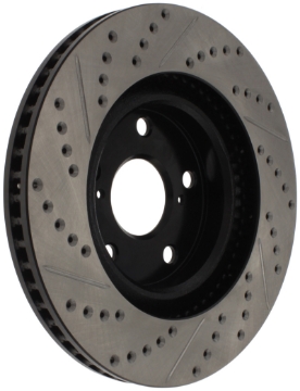 Picture of StopTech 07-09 Lexus ES 250-ES 300- ES330-ES350 SportStop Slotted & Drilled Left Front Rotor