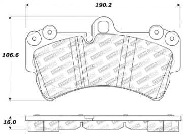 Picture of StopTech Performance Porsche Brake Pads