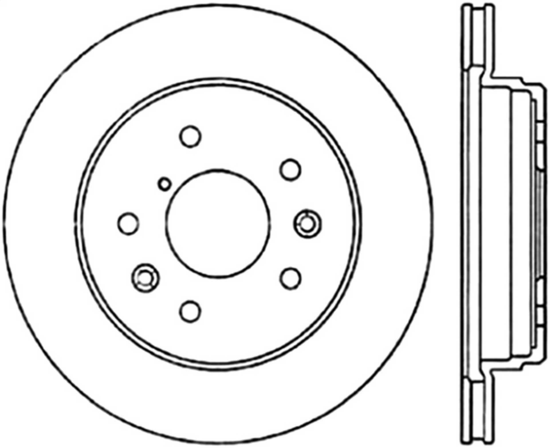Picture of StopTech 86-92 Mazda RX-7 Slotted & Drilled Right Rear Rotor