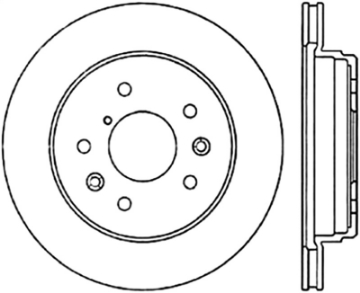 Picture of StopTech 86-92 Mazda RX-7 Slotted & Drilled Left Rear Rotor