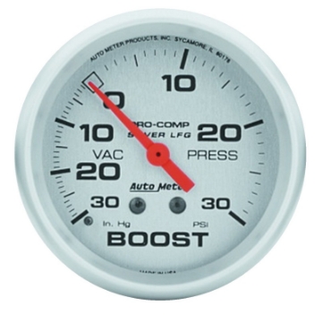Picture of Autometer Ultra-Lite 66-7mm 30 PSI Mechanical Boost Gauge