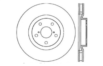 Picture of StopTech 5-93-98 Toyota Supra Turbo Right Front Slotted & Drilled Rotor