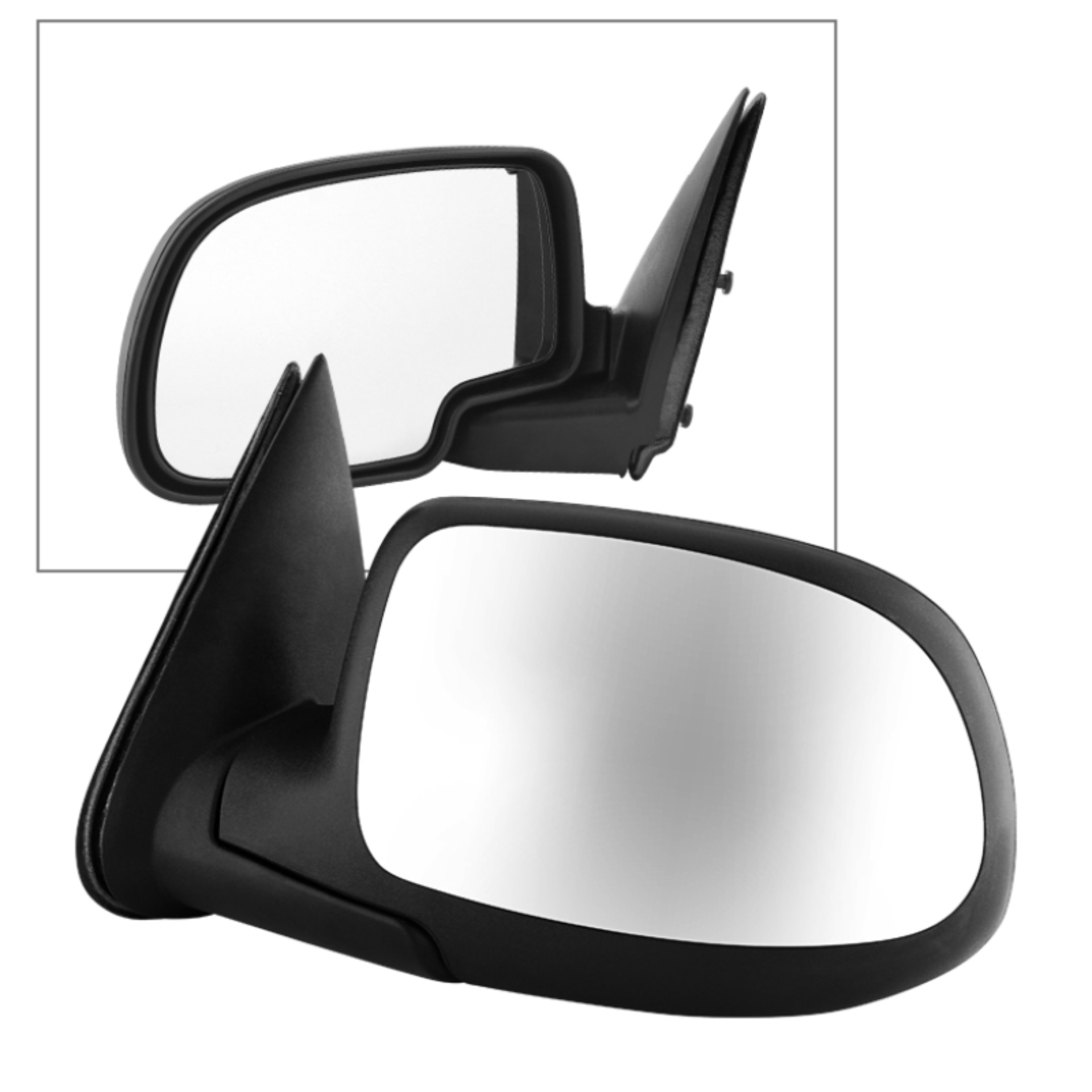 Picture of Xtune Chevy Silverado 1500 99-02 OE Mirror Chrome Cover Power Left MIR-08009-132-P-L