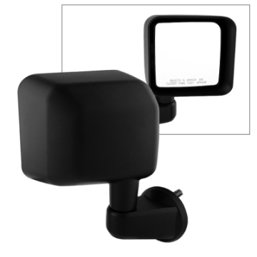 Picture of Xtune Jeep Wrangler 07-15 OE Mirror Black Manual Right MIR-25012-821-M-R