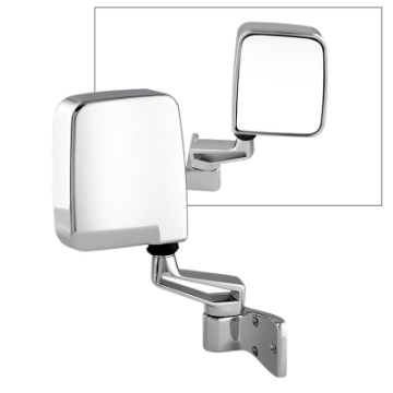 Picture of Xtune Jeep Wrangler 87-02 OE Mirror Chrome Manual Right | Pl# Ch1321189 MIR-25001-121-M-R