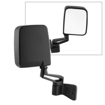 Picture of Xtune Jeep Wrangler 87-02 OE Mirror Black Manual Right MIR-25001-221-M-R