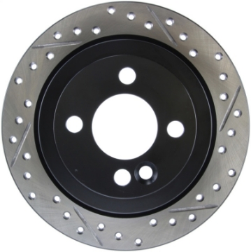 Picture of StopTech 07-09 Mini Cooper-Cooper S Slotted & Drilled Left Rear Rotor