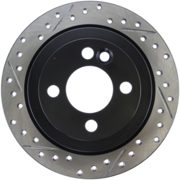 Picture of StopTech 07-09 Mini Cooper-Cooper S Slotted & Drilled Right Rear Rotor