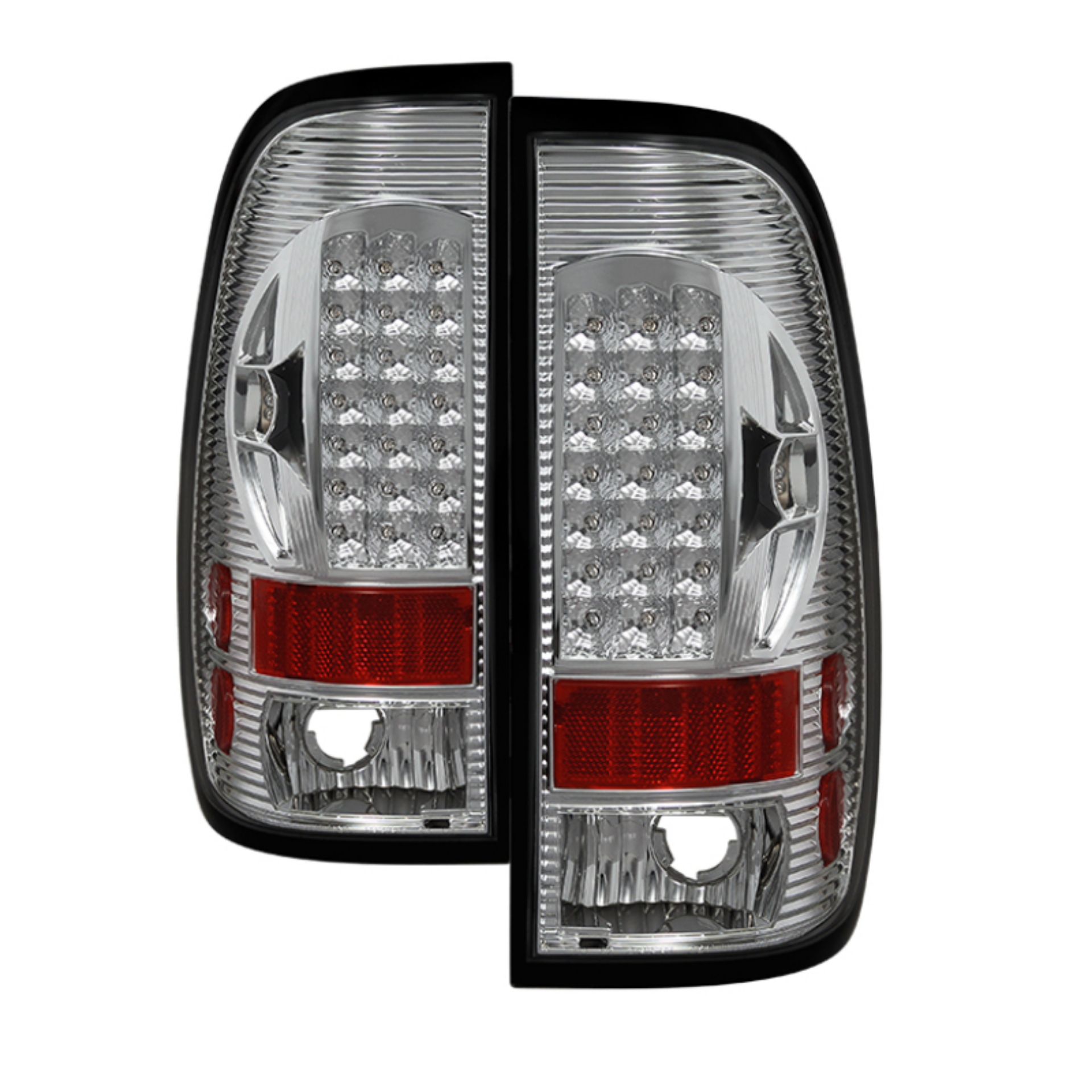 Picture of xTune Ford F150 Styleside 97-03 - F250-350-450-550 99-07 LED Tail Lights Chrome ALT-ON-FF15097-LED-C