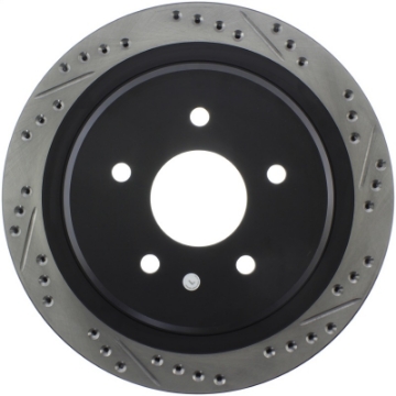 Picture of StopTech 97-10 Chevy Corvette Slotted & Drilled Rear Left Rotor