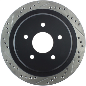 Picture of StopTech 97-10 Chevy Corvette Slotted & Drilled Rear Right Rotor