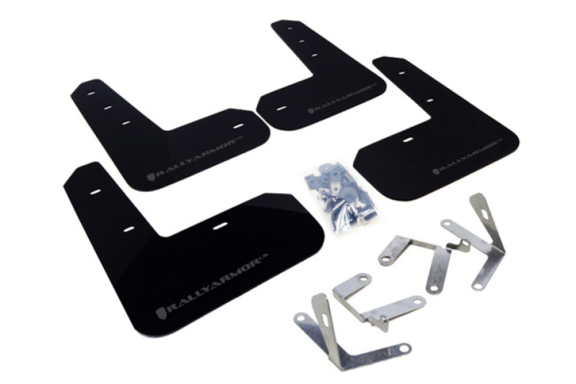 Picture of Rally Armor 13-17 Subaru BRZ-Toyota FR-S Black UR Mud Flap w-Grey Logo