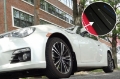 Picture of Rally Armor 13-17 Subaru BRZ-Toyota FR-S Black UR Mud Flap w-Grey Logo