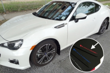 Picture of Rally Armor 13-17 Subaru BRZ-Toyota FR-S Black UR Mud Flap w-Red Logo