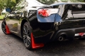 Picture of Rally Armor 13-17 Subaru BRZ-Toyota FR-S Red UR Mud Flap w-White Logo