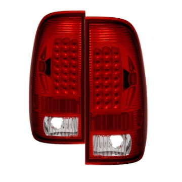 Picture of xTune Ford F150 Styleside 97-03 Super Duty 99-07 LED Tail Lights Red Smoke ALT-ON-FF15097-LED-RC