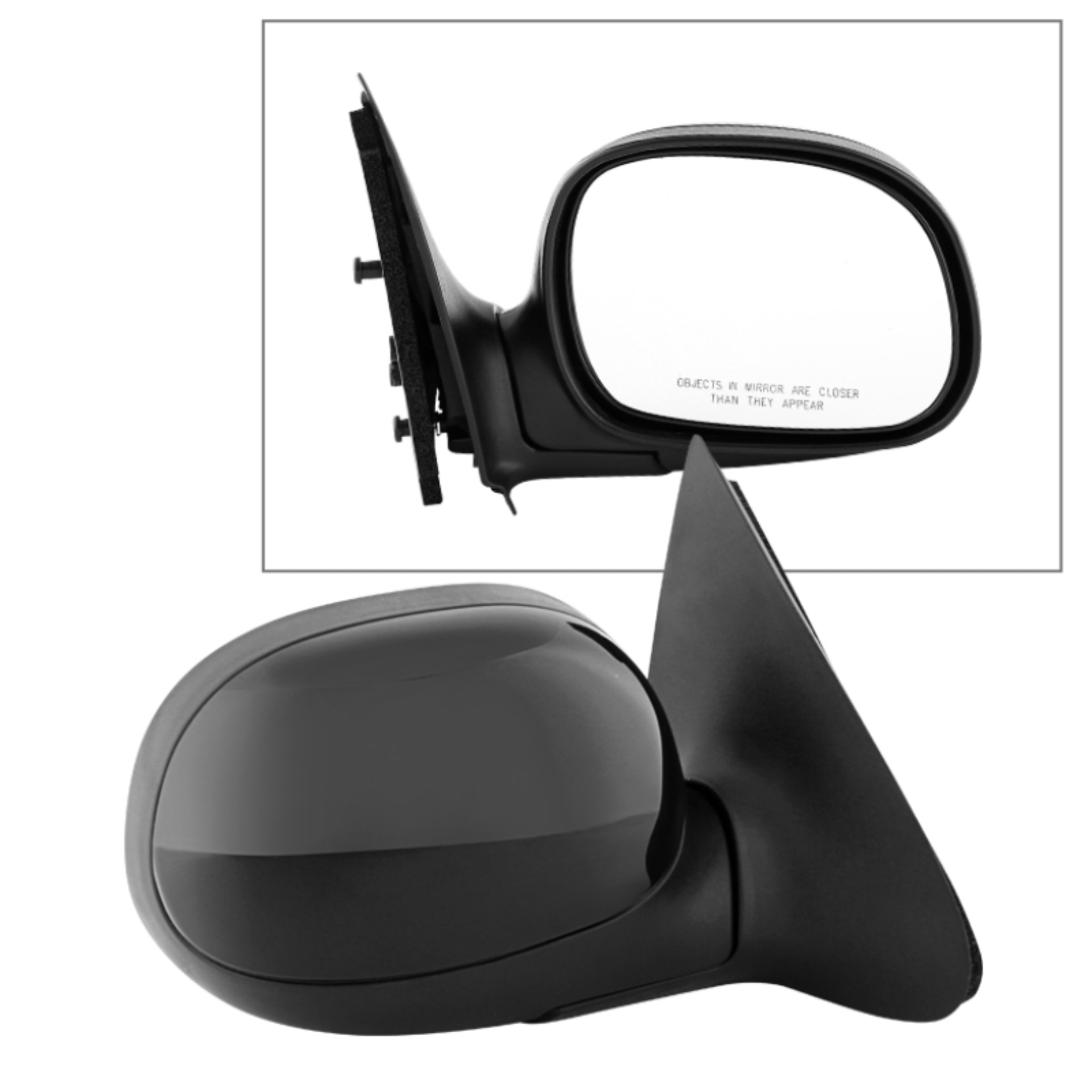 Picture of Xtune Ford F150 F250 97-03 OE Mirror Black Power Heated Right MIR-15104-231-P-R