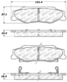 Picture of StopTech Performance 04-08 Cadillac XLR-XLR-V - 97-10 Chevrolet Corvette Rear Brake Pads
