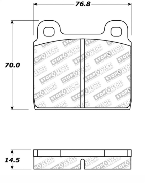 Picture of StopTech Performance 75-95 Alfa Romeo 2000 Spider-Graduate-Veloce Front Brake Pads