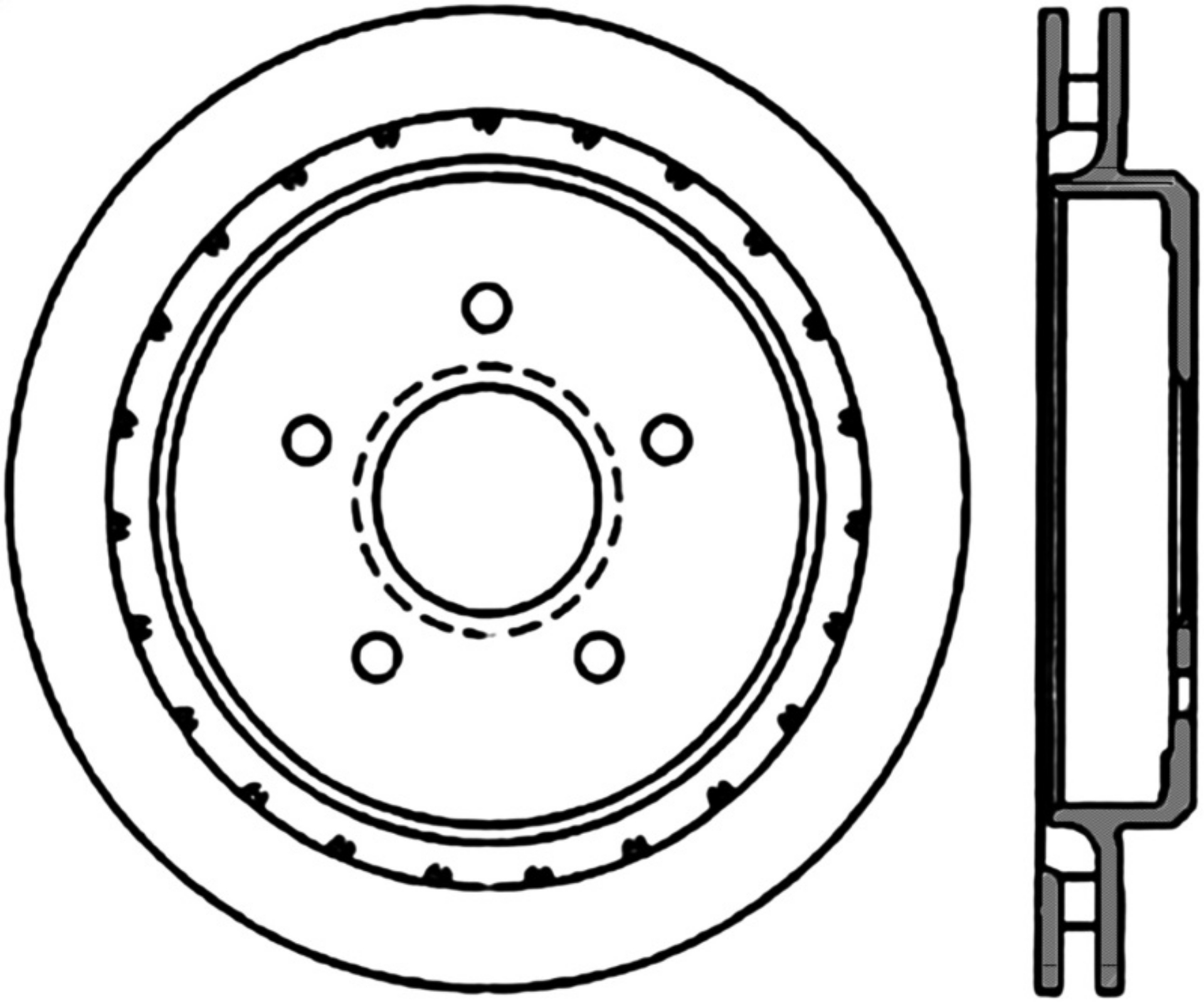 Picture of StopTech Power Slot 97-04 Chevy Corvette Slotted Left Rear CRYO Rotor