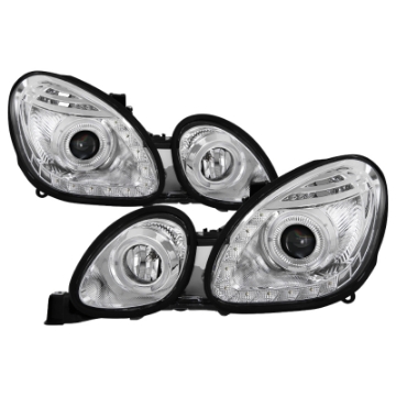 Picture of xTune Lexus GS300-GS400-GS430 98-05 Halogen Only Halo Projector Headlights Chrome PRO-JH-LGS98-LED-C