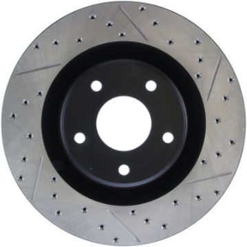 Picture of StopTech Power Slot 05-07 Cadillac XLR - 06-09 Chevy Corvette Front Left Drilled & Slotted Rotors