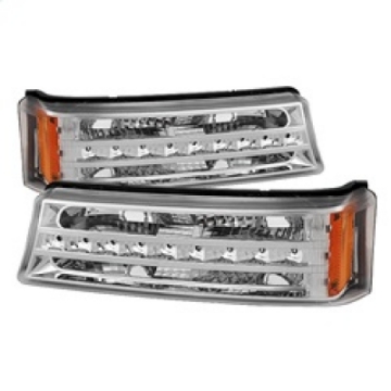 Picture of xTune Chevy Silverado 03-06 - Avalanche 02-06 LED Bumper Lights Chrome CBL-JH-CS03-LED-C