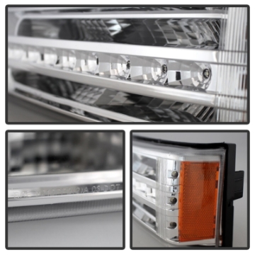 Picture of xTune Chevy Silverado 03-06 - Avalanche 02-06 LED Bumper Lights Chrome CBL-JH-CS03-LED-C