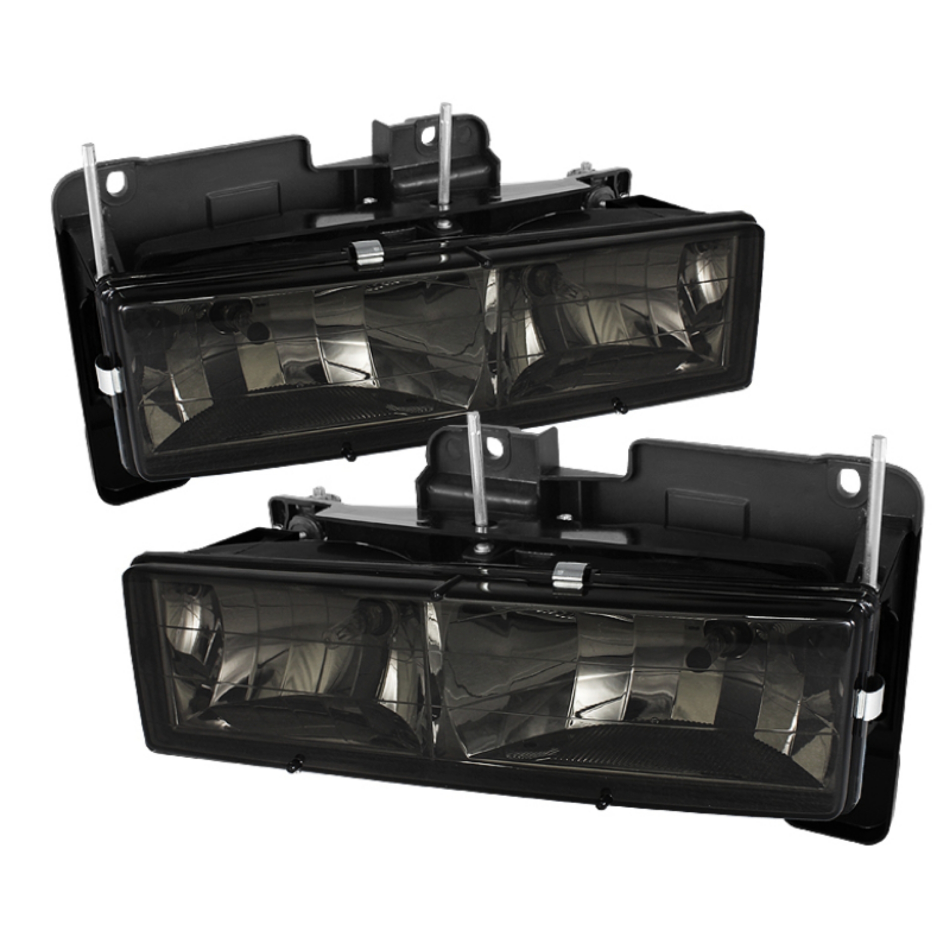 Picture of Xtune Chevy Suburban 88-98 Crystal Headlights Smoke HD-JH-CCK88-SM