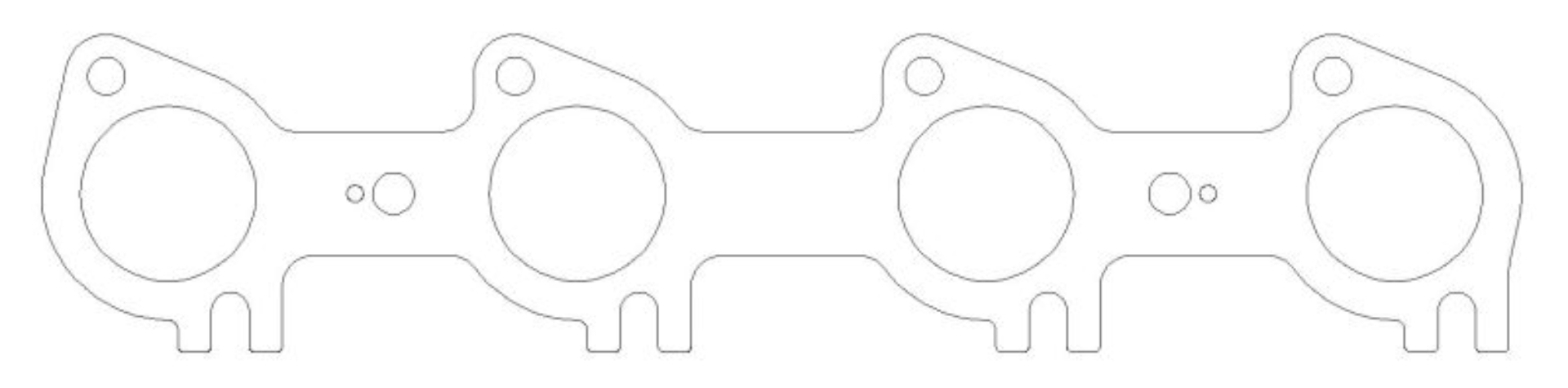 Picture of Cometic 91-01 Ford 4-6L SOHC - 99+ 5-4L Triton -030 inch MLS Exhaust Gaskets Pair